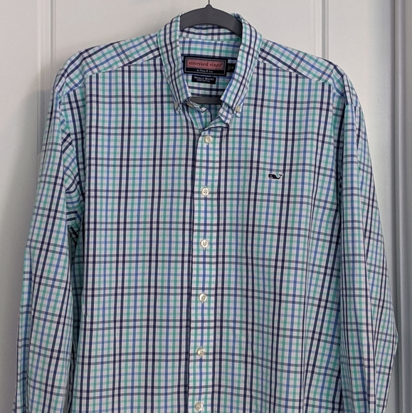 Men Vineyard Vines Whale Button Down Size M - Picture 9 of 10